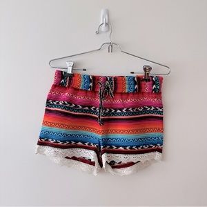 La Classic Couture Multicolour Knit Shorts Size XS